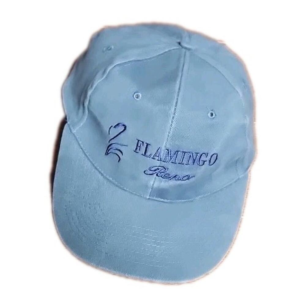 Flamingo Las Vegas Blue Adjustable Baseball Hat One Size